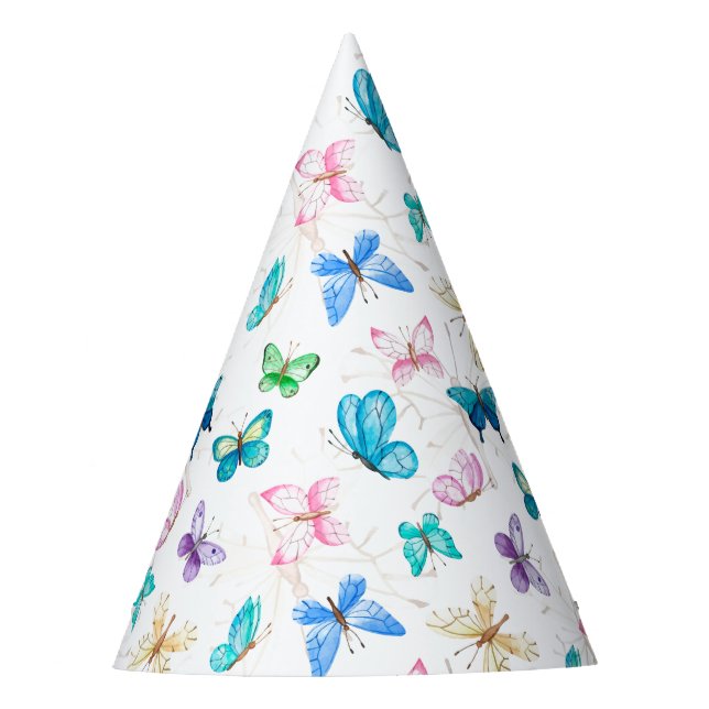Chapéu De Festa Butterflies do Party Hat (Frente)