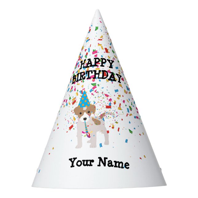 Chapéu De Festa Cachorro - Animais na Festa de aniversário (Frente)