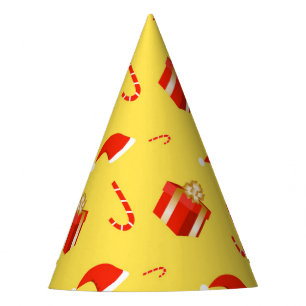 Chapéu De Festa Caixa de presentes de Natal Cana de chocolate