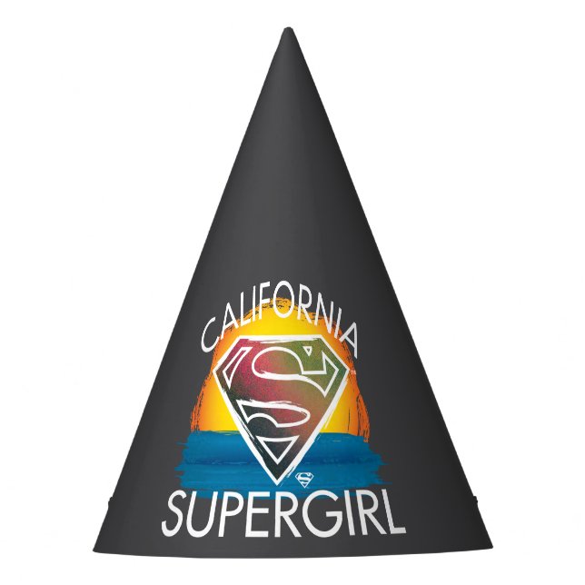 Chapéu De Festa California Supergirl Sunset Graphic (Frente)