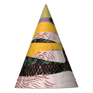 Chapéu De Festa Camo Shapes: Montagem de Colagem Viva.