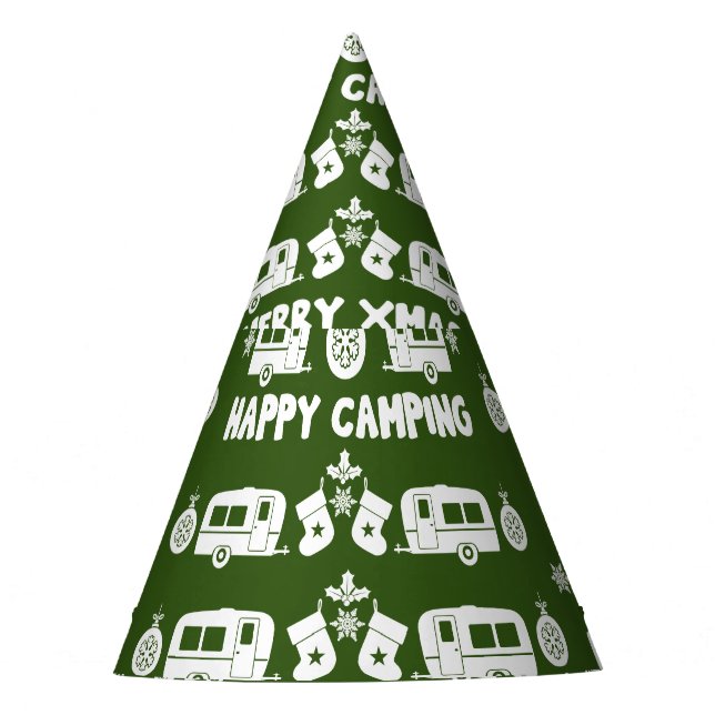Chapéu De Festa Campanha Feliz de Natal Caravan (Frente)