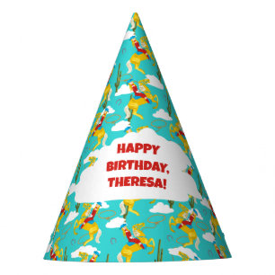 Chapéu De Festa Campy Western Cowgirl no Aniversário Personalizado