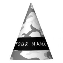 Camuflagem Cinza Neve de Inverno Personalize seu n