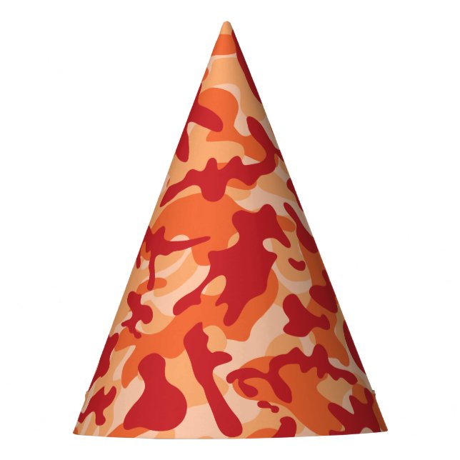 Chapéu De Festa Camuflagem Lava Apricot (Frente)