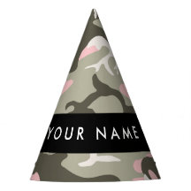 Camuflagem Rosa e Verde Personalize seu nome
