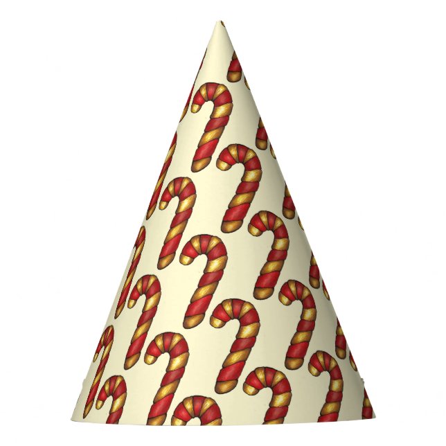 Chapéu De Festa Candy Cane Twist Natal Cookie Baking (Frente)