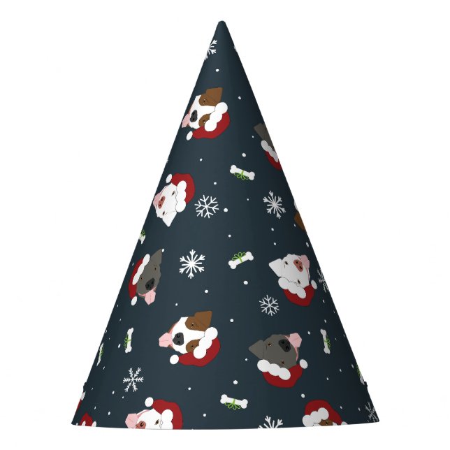 Chapéu De Festa Caninos papais noeis (Frente)