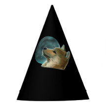 Cão Shibu Inu Olhando Para A Lua