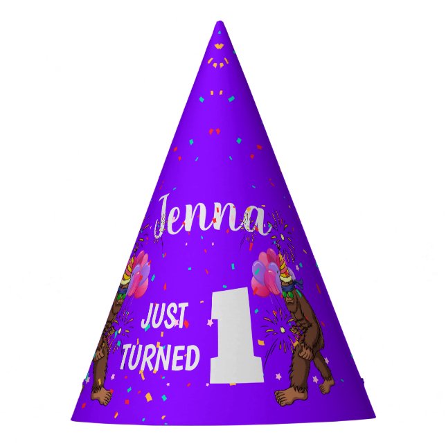 Chapéu De Festa Cartão de aniversário de criança bonitinho de pé g (Frente)