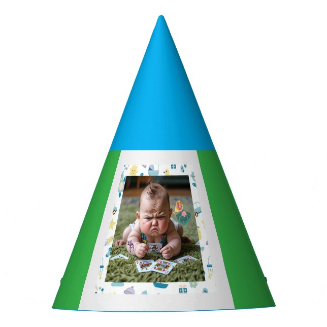 Chapéu De Festa Cartas de Bebê Louco e Divertido (Frente)