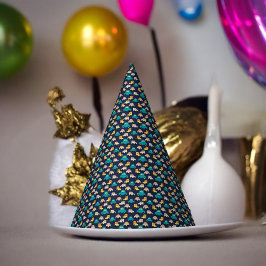 Chapéu De Festa Cartografia de Carros Multicolores