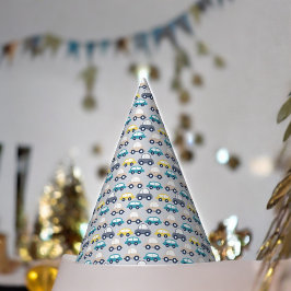 Chapéu De Festa Cartoon de Carros vintage Multicolores