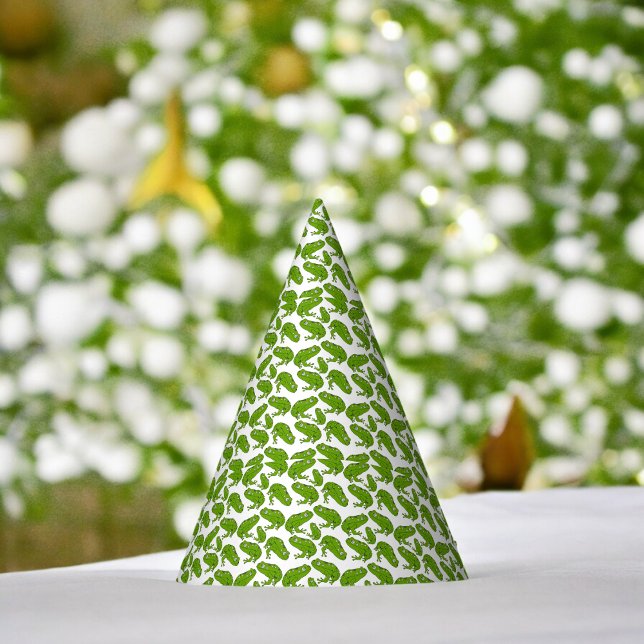 Chapéu De Festa Cartoon de Sapo Verde (green frog Paper party hat, Kids,adults,party birthday hat,Baby Shower,wedding,celebration hat)