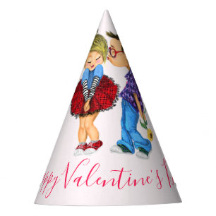 Chapéu De Festa Casal Romântico bonito - Amor - Beijo Dia de os n