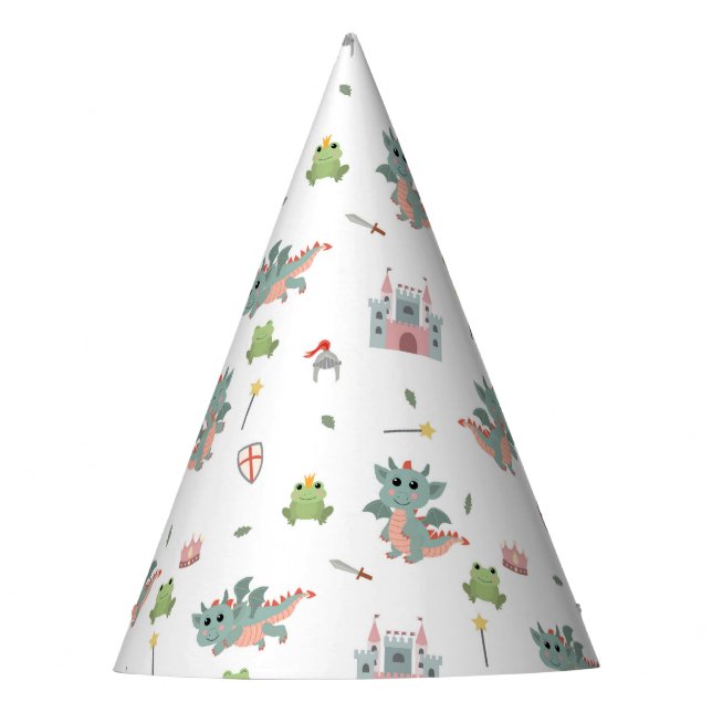 Chapéu De Festa Castelo Medieval Dragon Knights Fairytale (Frente)