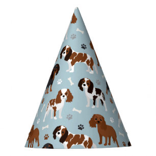 Chapéu De Festa Cavalier King Charles Spaniel Paws e Bones