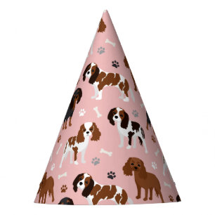 Chapéu De Festa Cavalier King Charles Spaniel Paws e Bones