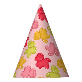 Chapéu De Festa Cavalo Gummy Frutas Tropicais Rosa