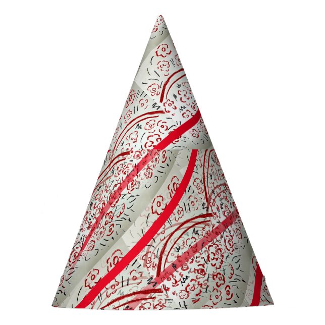 Chapéu De Festa Cesto Vermelho com o Handle Christmas (Frente)