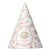 Chá de Bebê Rosa e Dourado para Menina com Flores