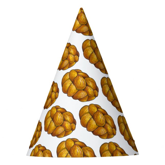 Chapéu De Festa Challah Braided Jewery Bread Loaf Hanukkah (Frente)