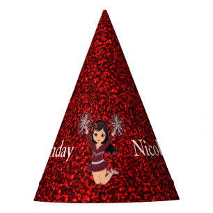 Chapéu De Festa Cheerleader "Parabéns" Personalizado