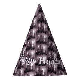 Chapéu De Festa Christmas Party Pink Trees Holiday Winter Elegant