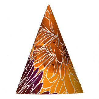Chapéu De Festa Chrysanthemum Japonês: Watercolor Seamless Patter