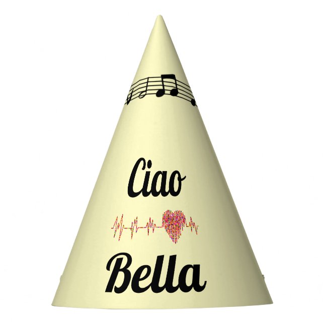 Chapéu De Festa Ciao Bella Party Hat (Frente)