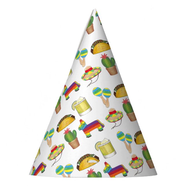 Chapéu De Festa Cinco de Mayo Fiesta Taco Pinata Margarita Maracas (Esquerda)