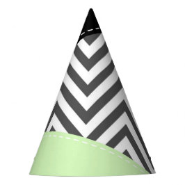Chapéu De Festa Cinza Zigzag, Cinza Chevron, Zigzag Patterno, Casa