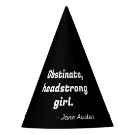 Chapéu De Festa Citação de Orgulho e Preconceito II