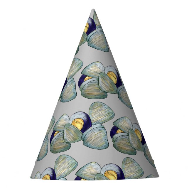 Chapéu De Festa Clams Clambake Rhode Island New England Seafood (Frente)