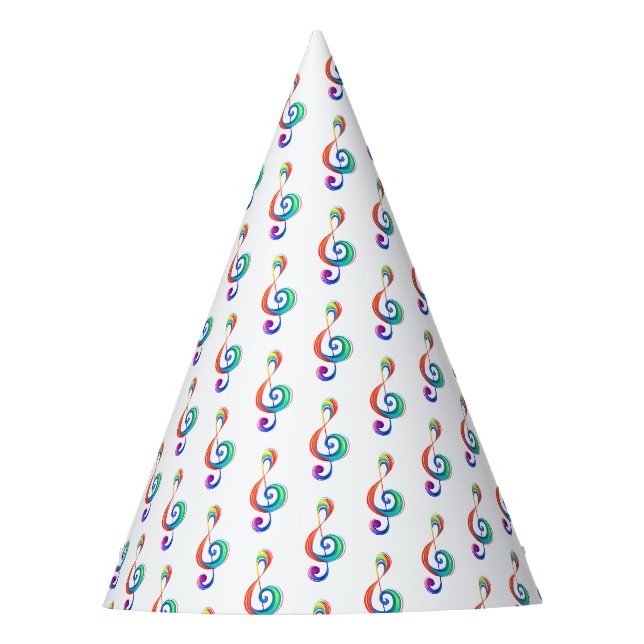 Chapéu De Festa Clef (trecho de arco-íris) (Frente)