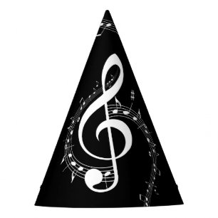 Chapéu De Festa Climacic G Clef Music Black