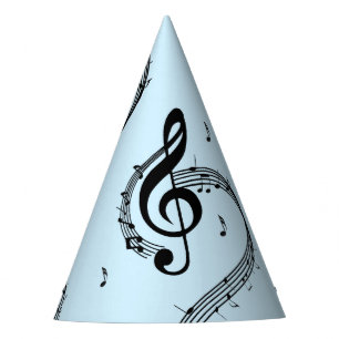 Chapéu De Festa Climactic G Clef Music Blue