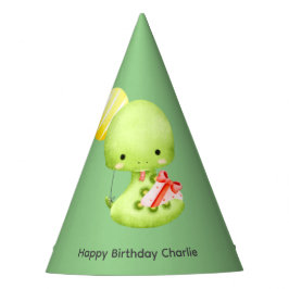 Chapéu De Festa Cobra de bebê bonito com balão, Aniversário
