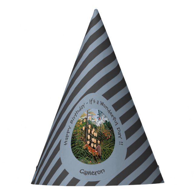 Chapéu De Festa Coleção de Itens do Partido Henri Rousseau Tiger & (Frente)