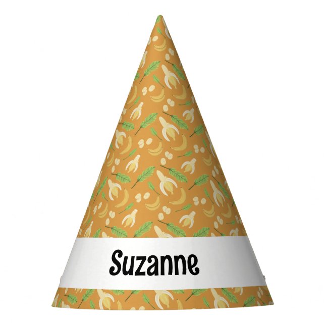 Chapéu De Festa Coleção de padrões da fruta - Banana (Frente)