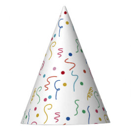 Chapéu De Festa Colored Party Confetti Pattern