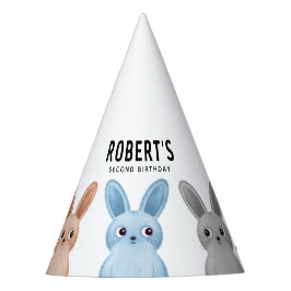 Chapéu de festa com coelhinhos pequenos