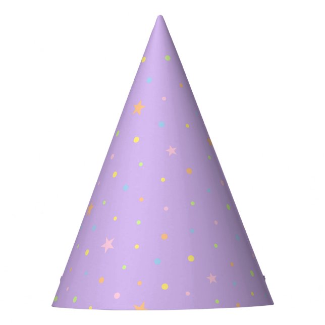 Chapéu de Festa com Confetes Roxos (Frente)