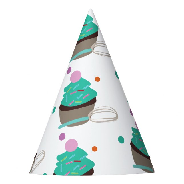 Chapéu De Festa Confeitos para Cupcake (Frente)