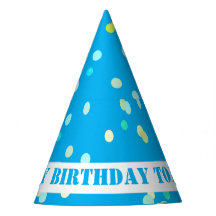 Confetes Coloridos Pontos Azuis Aniversário Feliz