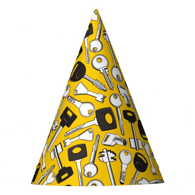 Chapéu De Festa Conjunto de Teclas de Fundo (Frente)