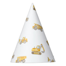 Chapéu De Festa Construction Birthday