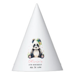 Chapéu De Festa Convite de aniversário para Panda, Aniversário de