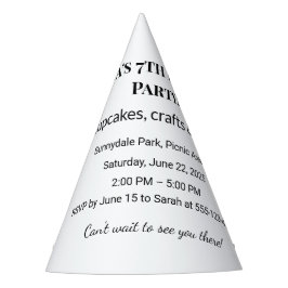 Chapéu De Festa Convite de aniversário Personalizado