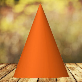 Chapéu De Festa Cor Sólida do Tigre Laranja